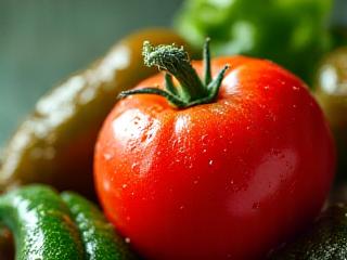 Fresh vibrant fruits and vegetables