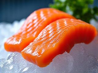 Premium cuts of meat and fresh seafood on ice